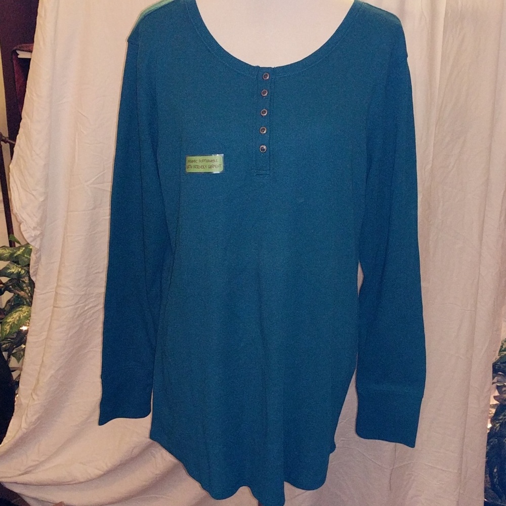 Organic Cotton Blend L/S Shirt by Earth Eco